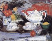 Francis Campbell Boileau Cadell Still Life with White Teapot Sweden oil painting reproduction